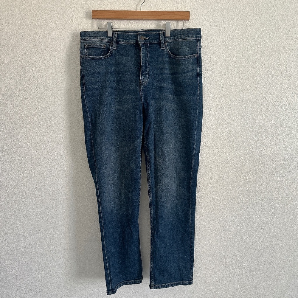 Calvin Klein Womens Vintage Straight High Rise Jeans Size 12